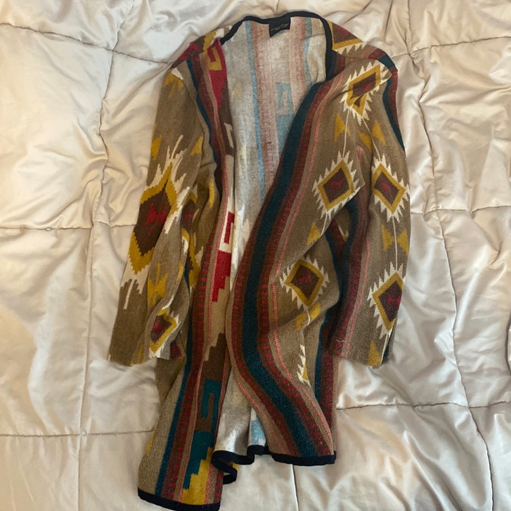 Printed cardigan